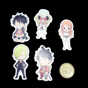 5pcs Brand New Waterproof One Piece Stickers
